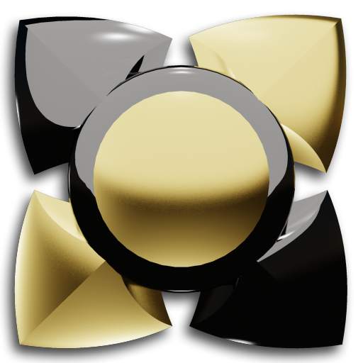 Next Launcher Theme black gold 4.73