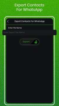 Export Contacts For WhatsApp screenshot 2