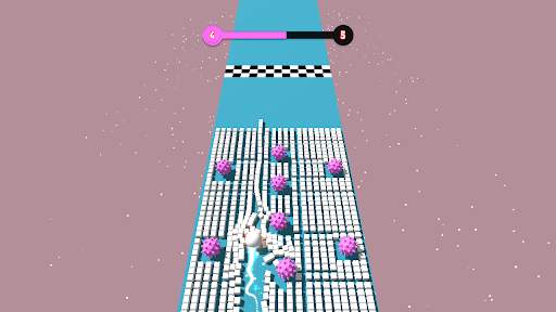 Color Bumb Cross ball crush  game bump up the jump screenshot 1