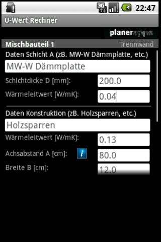 U-Wert Rechner Lite screenshot 4