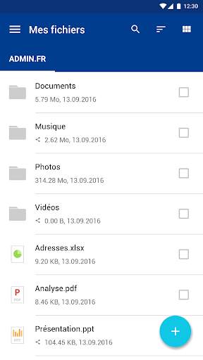 IONOS HiDrive screenshot 2