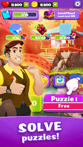 Link Pets: Match 3 puzzle game with animals screenshot 1