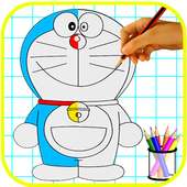 How to Draw Doraemon anime icon