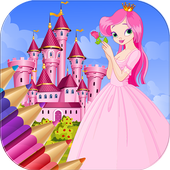 Princess Book Coloring icon