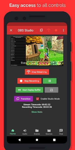 StreamControl - Remote for OBS & Streamlabs OBS 2 تصوير الشاشة