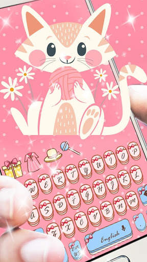 Pink Cute Keyboard स्क्रीनशॉट 2