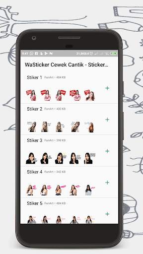 WaSticker Cewek Cantik - Sticker For Whatsapp screenshot 1