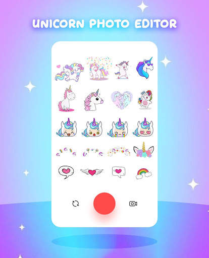 Unicorn Photo Editor - Glitter Unicorn Stickers 3 تصوير الشاشة