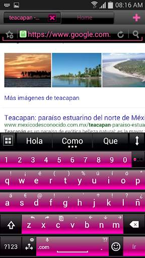 THEME PINK GLASS BOAT BROWSER screenshot 3