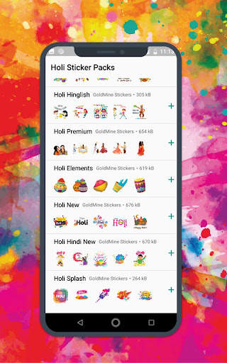Holi Sticker For WhatsApp- WAStickerApps screenshot 2