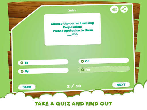 Learning Prepositions Quiz App screenshot 4