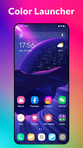 Color Launcher, cool themes screenshot 1
