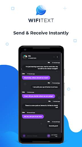WiFi Text - Send & Receive SMS Text Messages   MMS screenshot 2