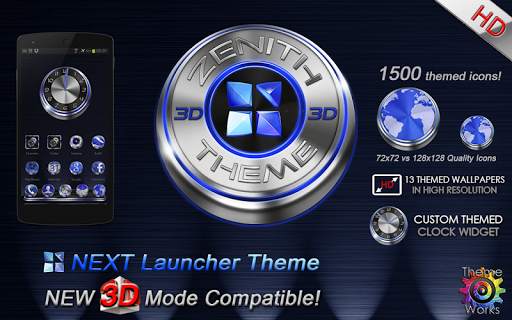 Next Launcher Theme Zenith 3D screenshot 10