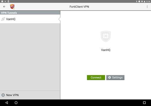 FortiClient VPN screenshot 1