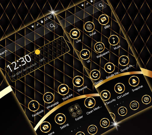 Luxury Black Leather Theme screenshot 1