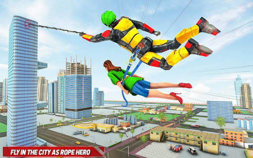 Bodyguard Robot Rope hero – Robot Crime Simulator screenshot 2