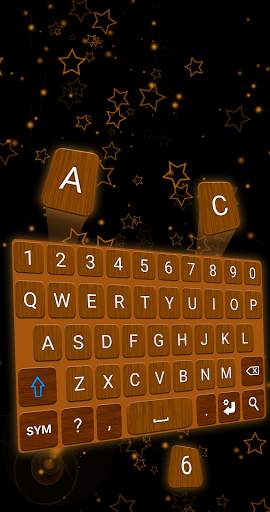 Wood Keyboard स्क्रीनशॉट 1
