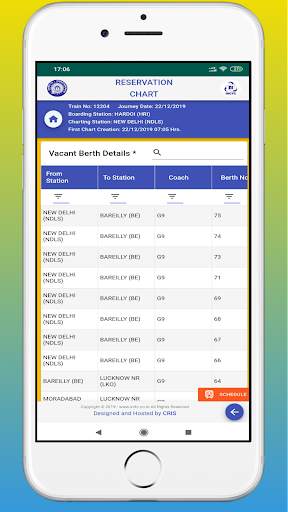 Rail Chart-IRCTC Vacant Seats screenshot 4