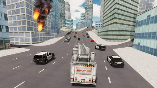 Fire Truck Driving Simulator screenshot 1