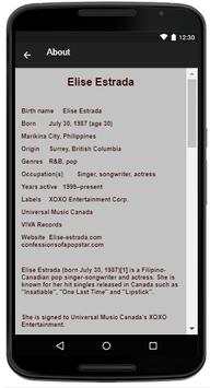 Elise Estrada Music Lyrics screenshot 2