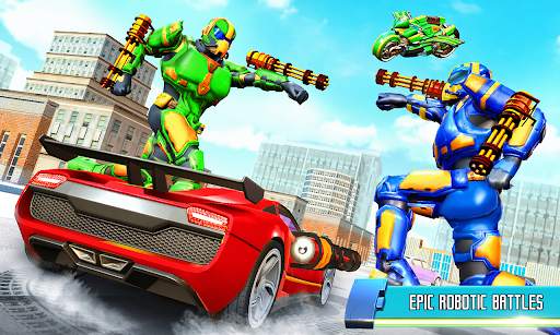 Modern Bus Robot Transform Bike Robot Games screenshot 1