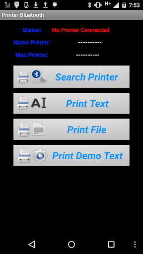 Printer Bluetooth screenshot 1