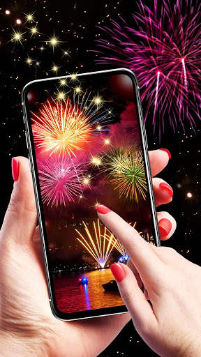 Fireworks APUS Launcher live wallpaper screenshot 1