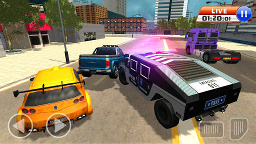 POLICE CAR CHASE SIMULATOR 2K18 - Free Car Games screenshot 3