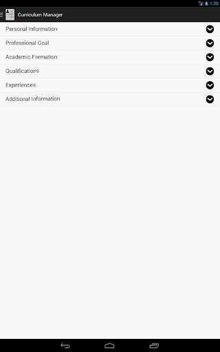 Curriculum Manager / Resume 9 تصوير الشاشة