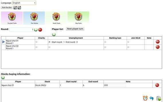 Cashflow Player Control screenshot 3