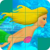 mermaid puzzles game logo