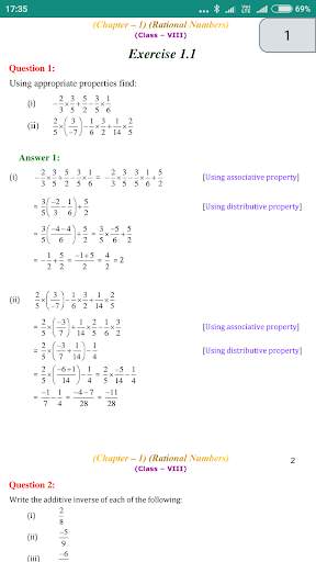 8th Class Maths Solution screenshot 3