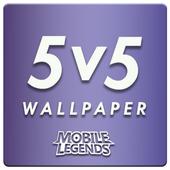 5v5 Wallpaper HD - ML Heroes icon