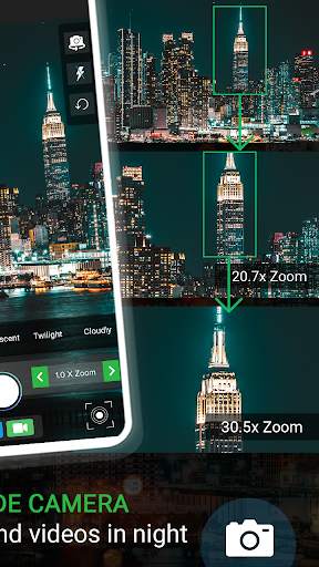 Night Camera Mode Photo Video screenshot 2