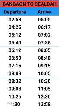 BANGAON TRAIN TIME screenshot 2
