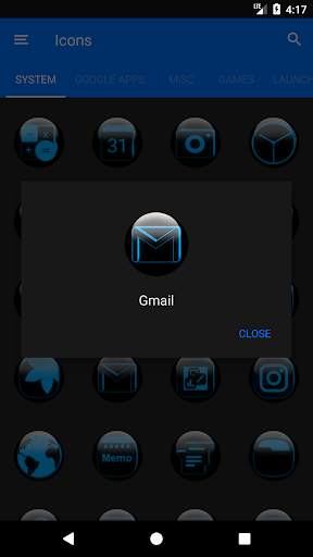 Blue Glass Orb Icon Pack screenshot 5