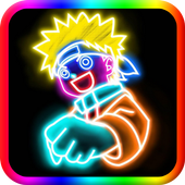 Draw Glow Naruto Boruto icon