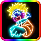 Draw Glow Naruto Boruto 1.0