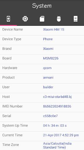 CPU-Z : System Hardware Info screenshot 1
