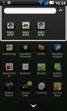 Black chrome Go Launcher theme screenshot 3