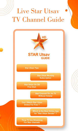 Star Utsav TV HD-Hotstar Live Cricket TV & Tips screenshot 2