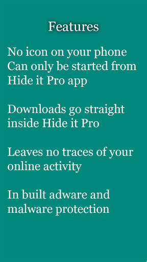 vBrowser for Hide it Pro скриншот 3