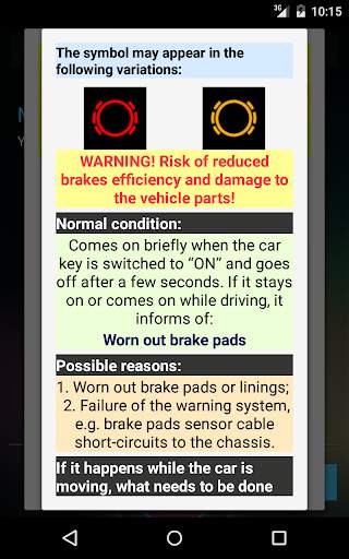 Car Dashboard Light Symbols screenshot 3