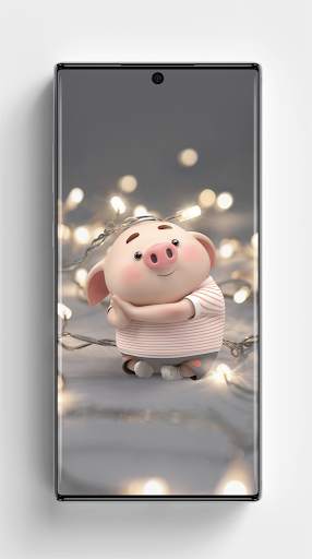 Cute Pig Wallpapers HD 3 تصوير الشاشة