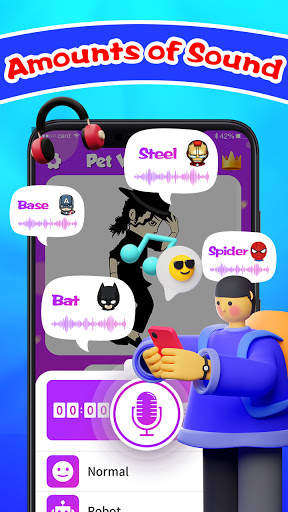 Voice Funny 3D- Celebrity Voice Changer screenshot 3
