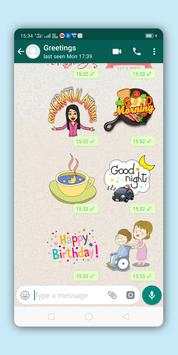 Greetings Stickers for WhatsApp 2019 screenshot 5