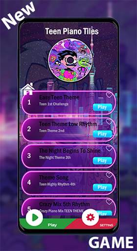 Teen Piano Tiles Titans Game screenshot 1