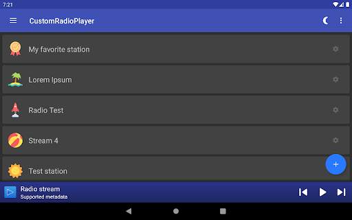 CustomRadioPlayer - Basic URL-RadioStream App screenshot 10