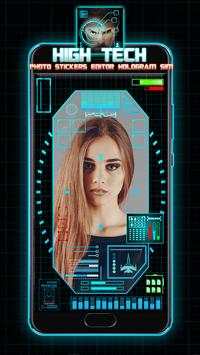 High Tech Photo Stickers Editor: Hologram Sim screenshot 8